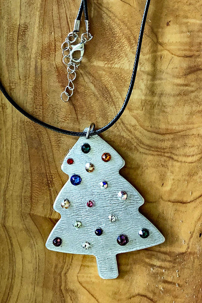 Christmas Tree Ornament Necklace