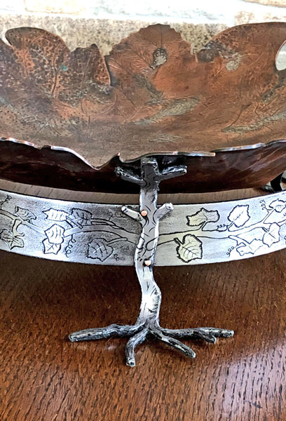 walk in the woods copper bowl