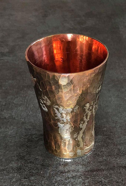 good measure copper and silver shot glass