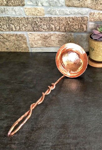 medium copper ladle