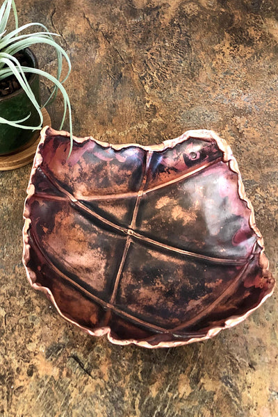6" Copper Fold Formed Bowl